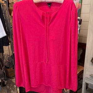 Ann Taylor Bright Pink Blouse